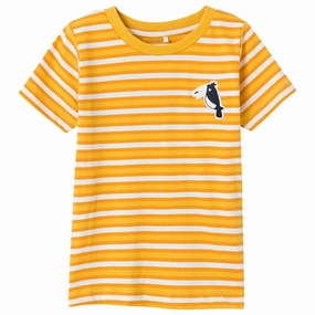 Name it Spicy Mustard Dik T-Shirt Tear Resistant Knit