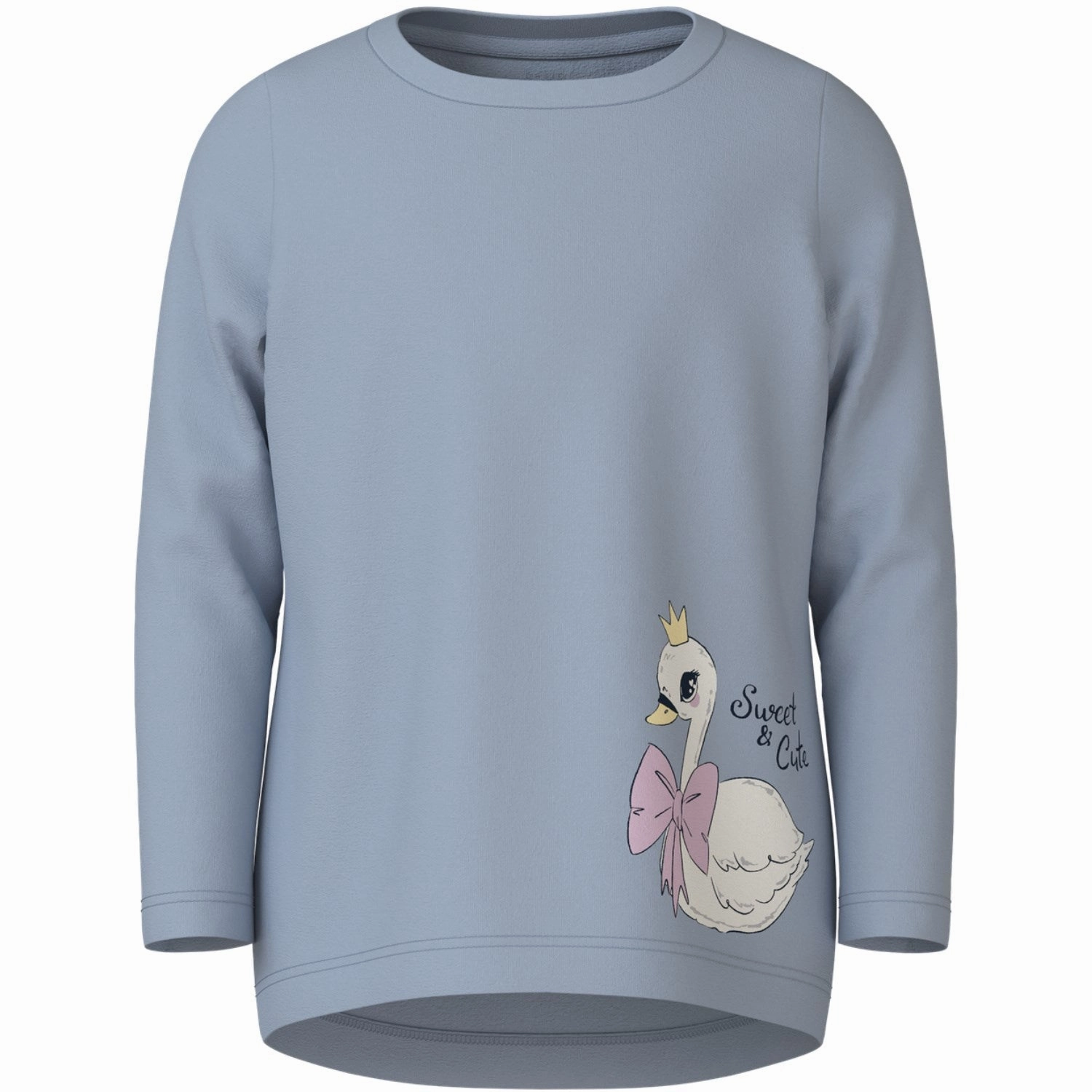 Mature appeal Name It Subdued Blue Swan Vix Blouse