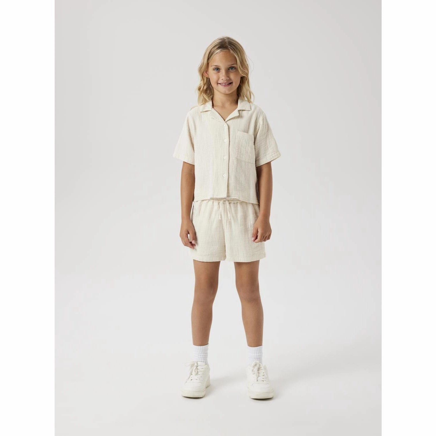 Name It Summer Sand Jasmin Short Shirt Noos Warm Insulation Fade Resistant Formula