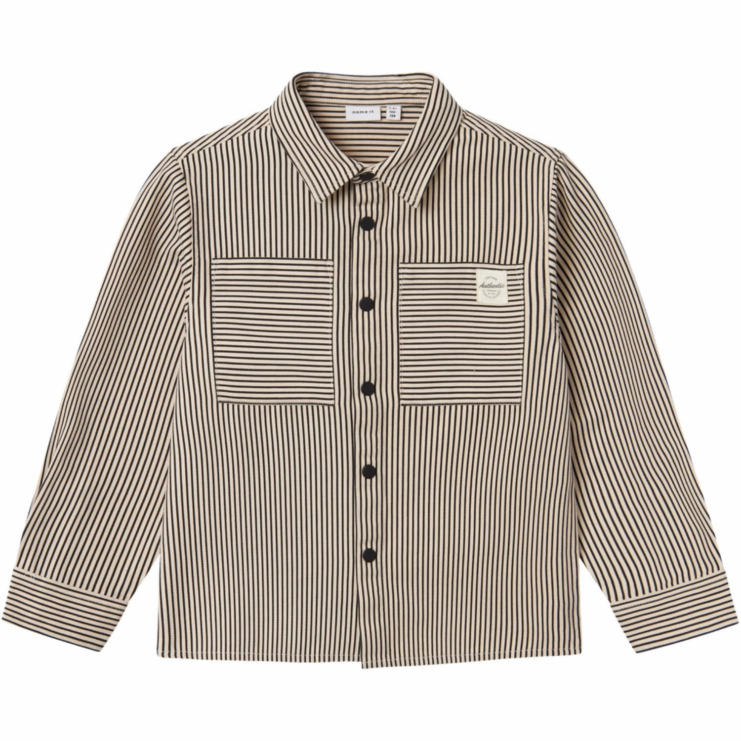 Breathable back panel Name It Summer Sand Ovenan Shirt