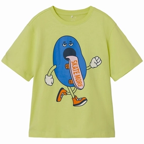 Pilling Resistant Finish Indoor clothing Name it Sunny Lime Sander Loose T-shirt