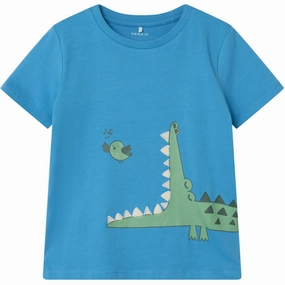 Name It Swedish Blue Hellan T-Shirt Holiday Style