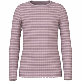 Timeless Piece Name It Toadstool Burnished Lilac Nkfvemma Ls Slim Top