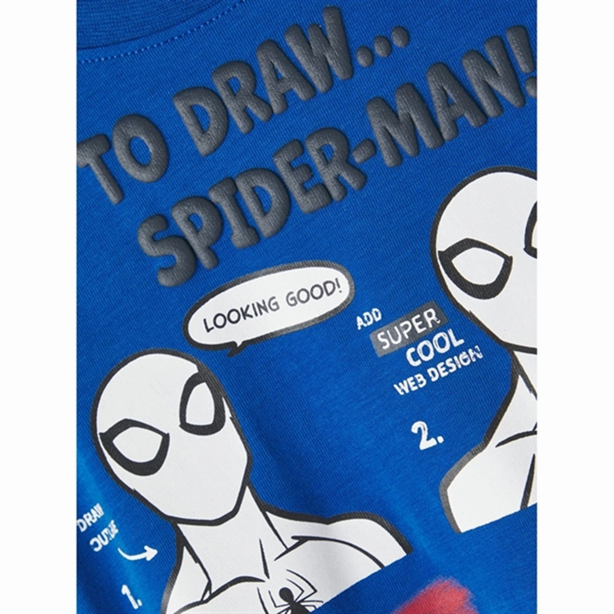 Name it True Blue Sepp Spiderman Blouse Smooth zipper closure Interview Ready