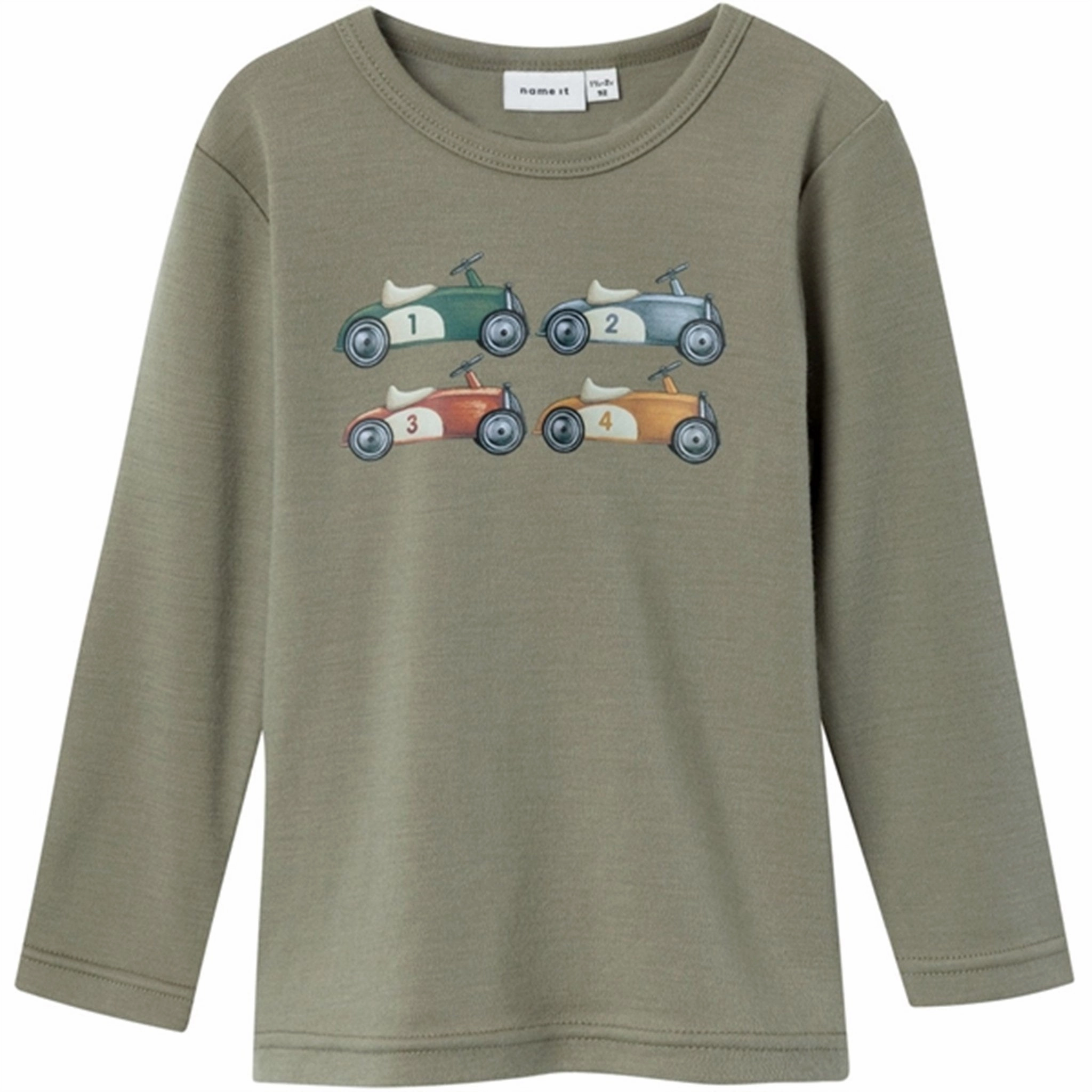 Name it Vetiver Willitus Wool Blouse Breathable Lining