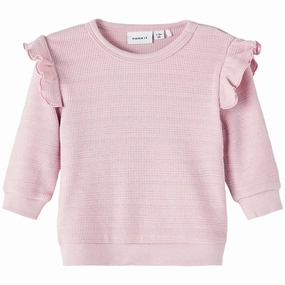 Name it Violet Ice Lallia Blouse Waffle Weave Reinforced Buttonholes