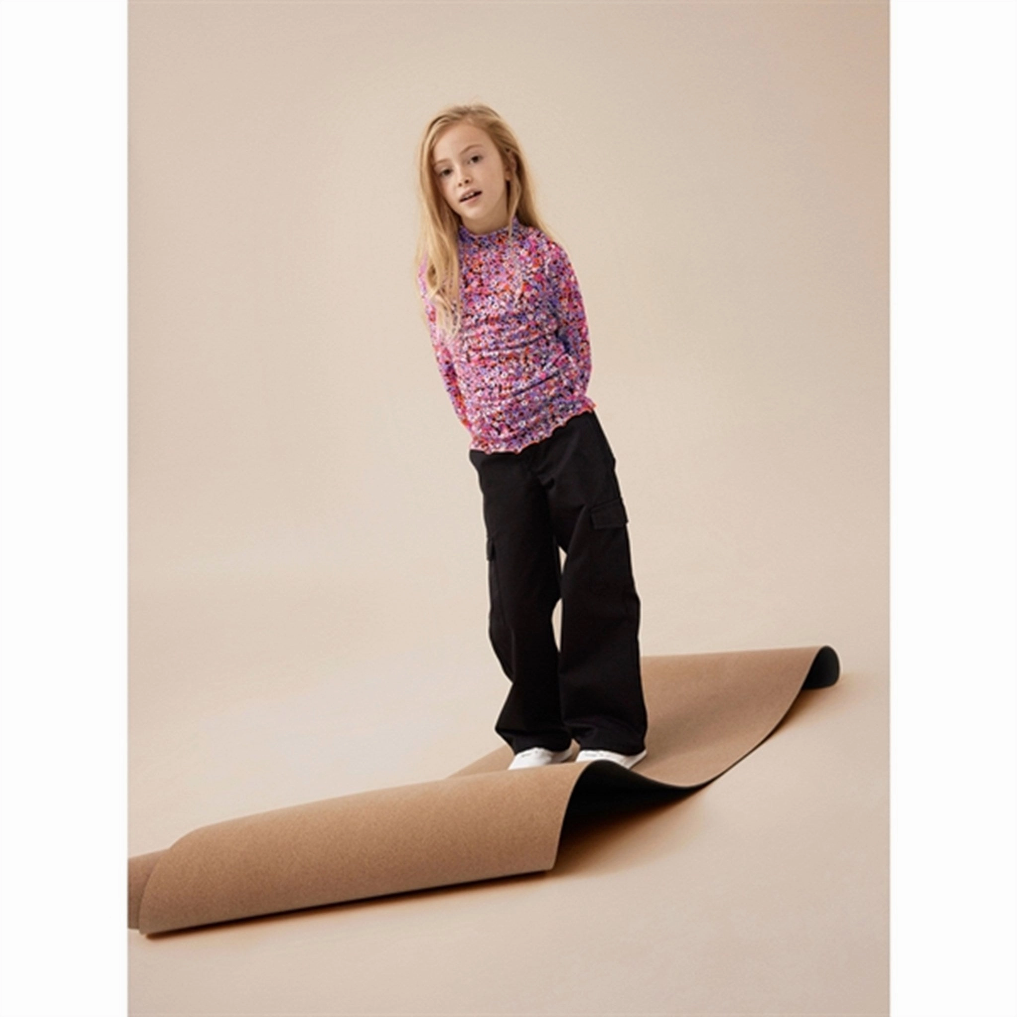 Wrinkle-Free Name it Violet Tulle Kalandra Slim Blouse