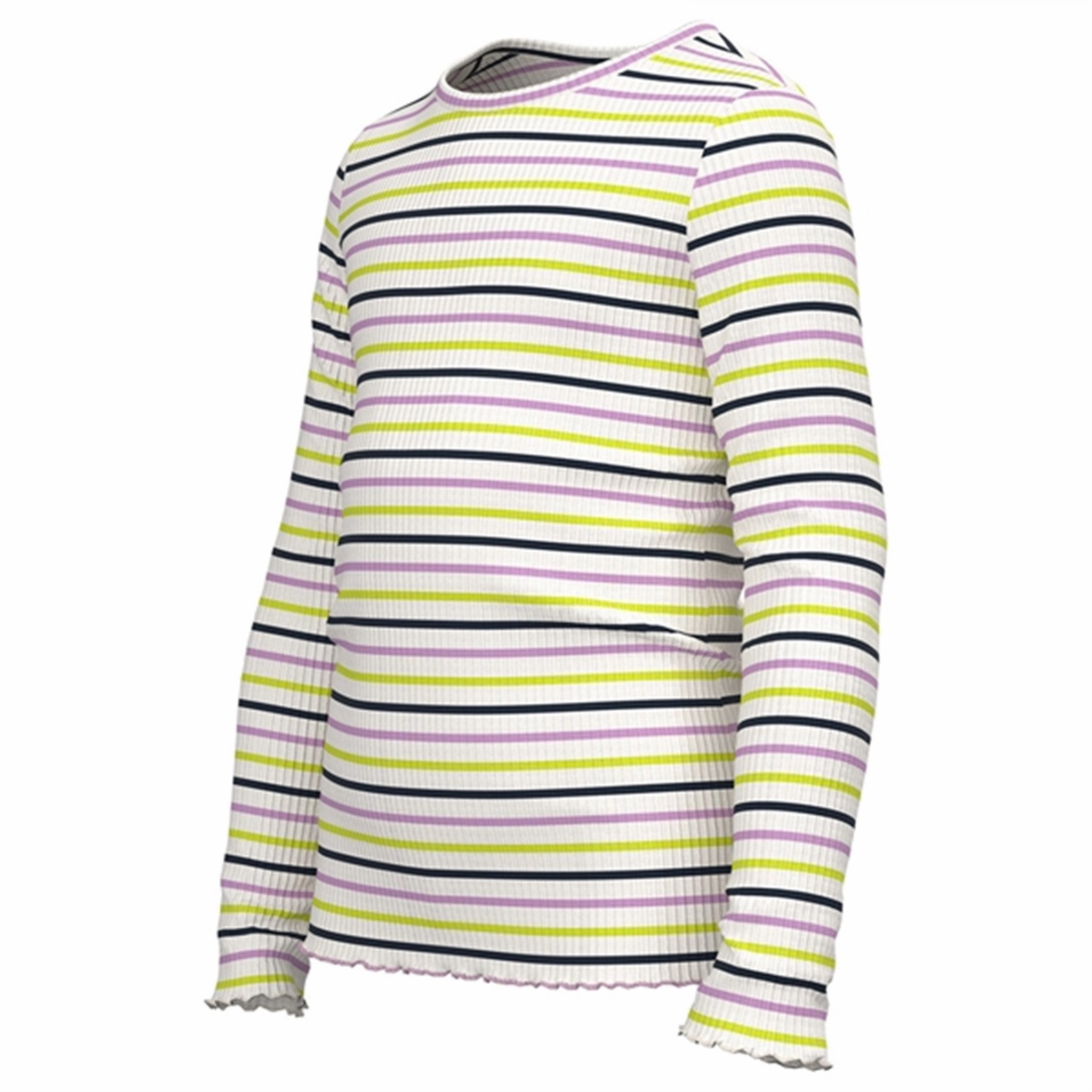 Trendsetter Choice Eye-Catching Pattern Name it Violet Tulle Vemma Slim Blouse