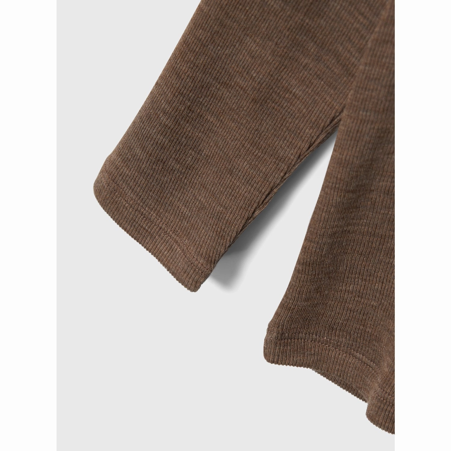 Name It Walnut Wossa Wool/Silk Rib Blouse Performance Fabric