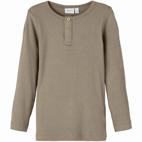 Beach Wear Modern Fit Name It Weathered Teak Kabille Slim Blouse