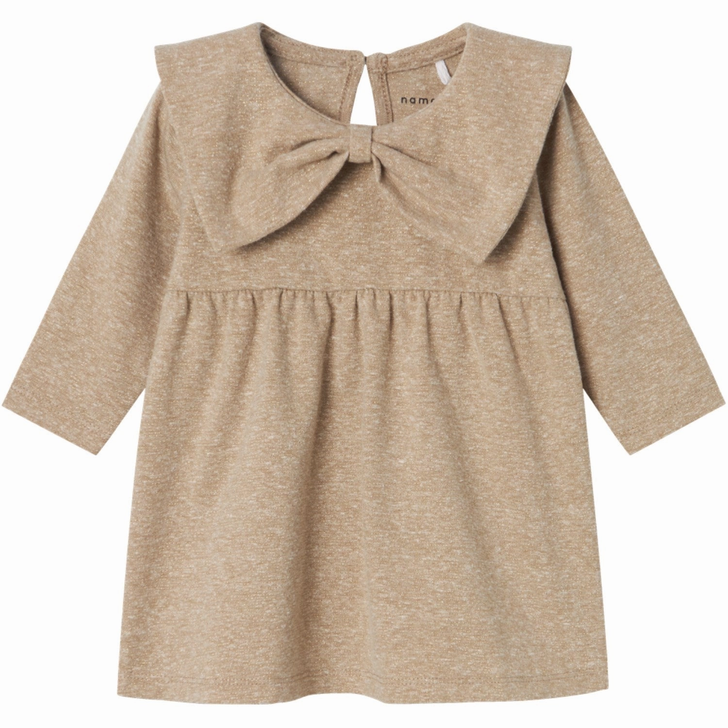 Ribbed-Texture Name It Weathered Teak Rossia Dress