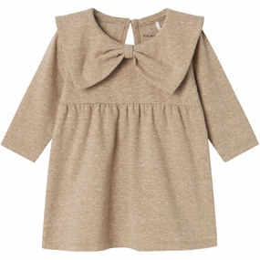 Ribbed-Texture Name It Weathered Teak Rossia Dress