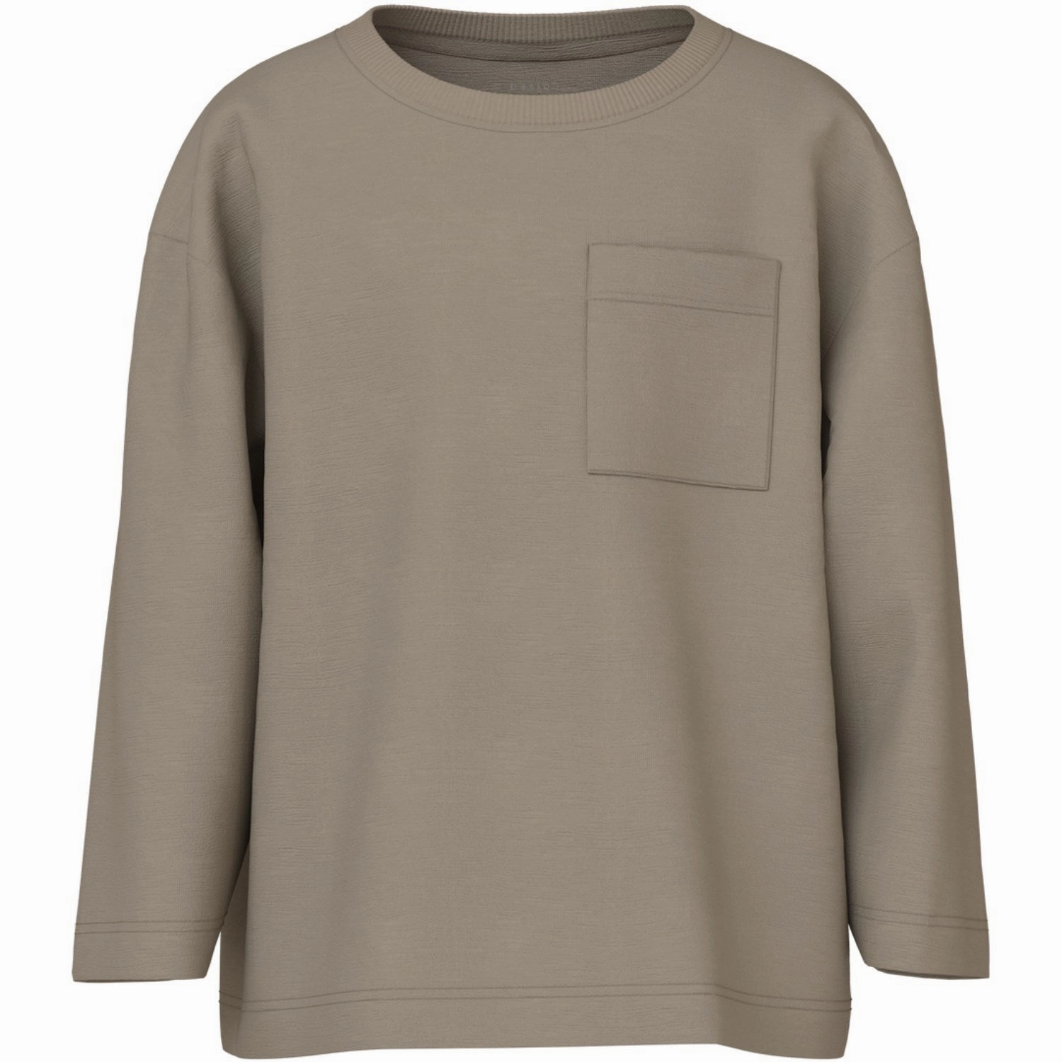 Name It Weathered Teak Vebbe Blouse No Slip Shoulder Grips Layered Look