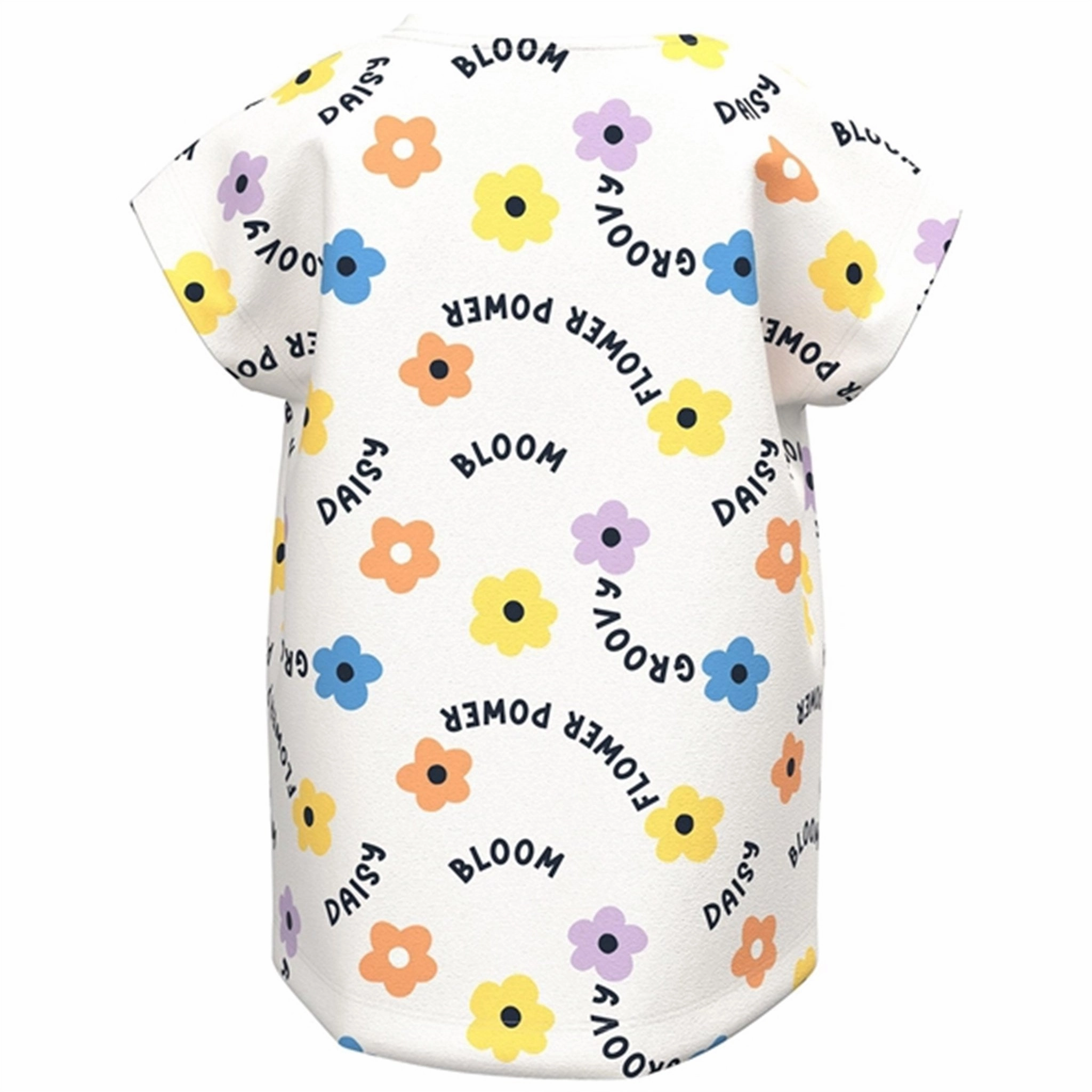 Regular Fit Relaxed Comfort Wear Name it White Alyssum Bloom AOP Vigga T-Shirt