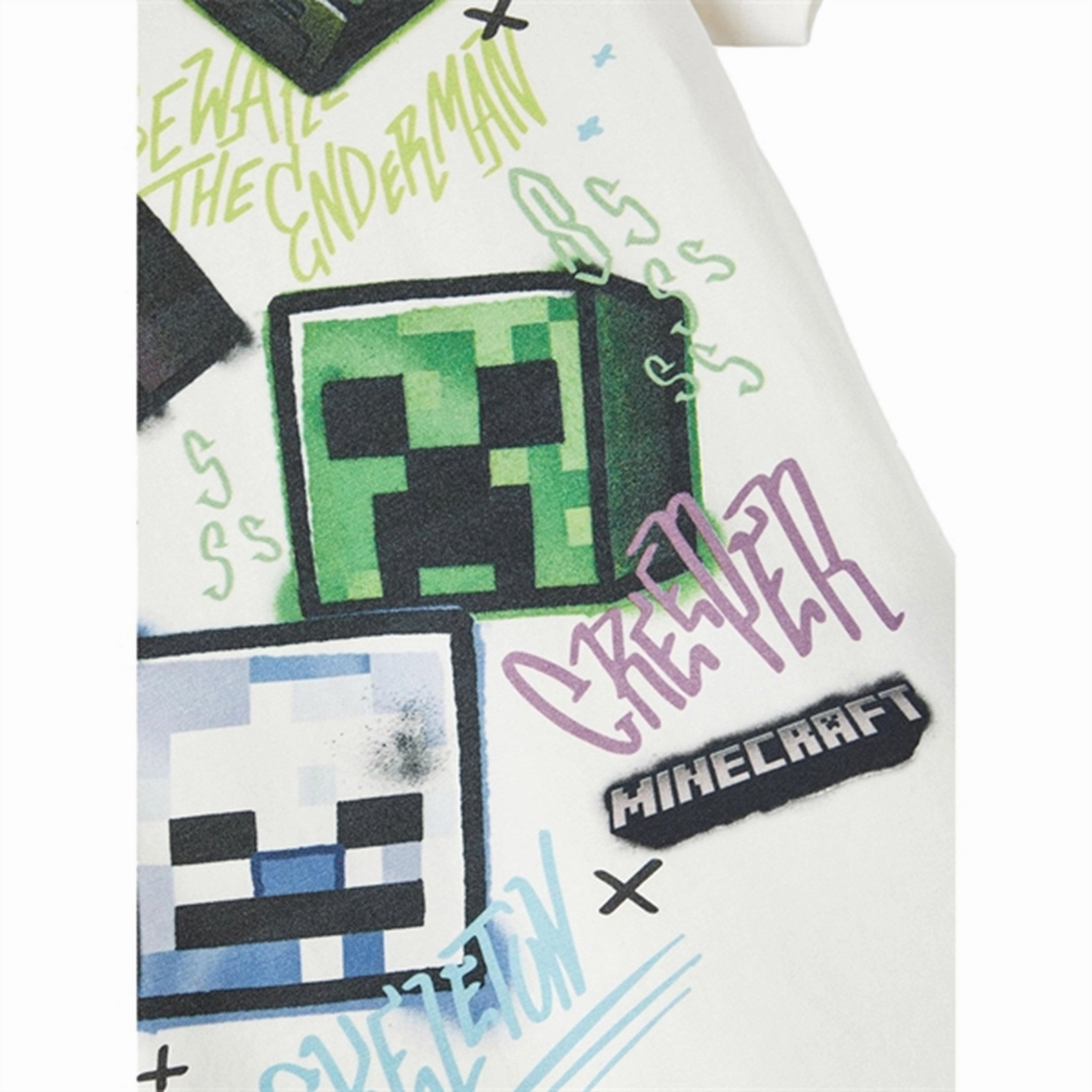 Name it White Alyssum Dagfin Minecraft T-shirt Stone Wash Process