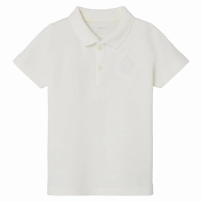Name it White Alyssum Frits Polo Breathable Knitwear