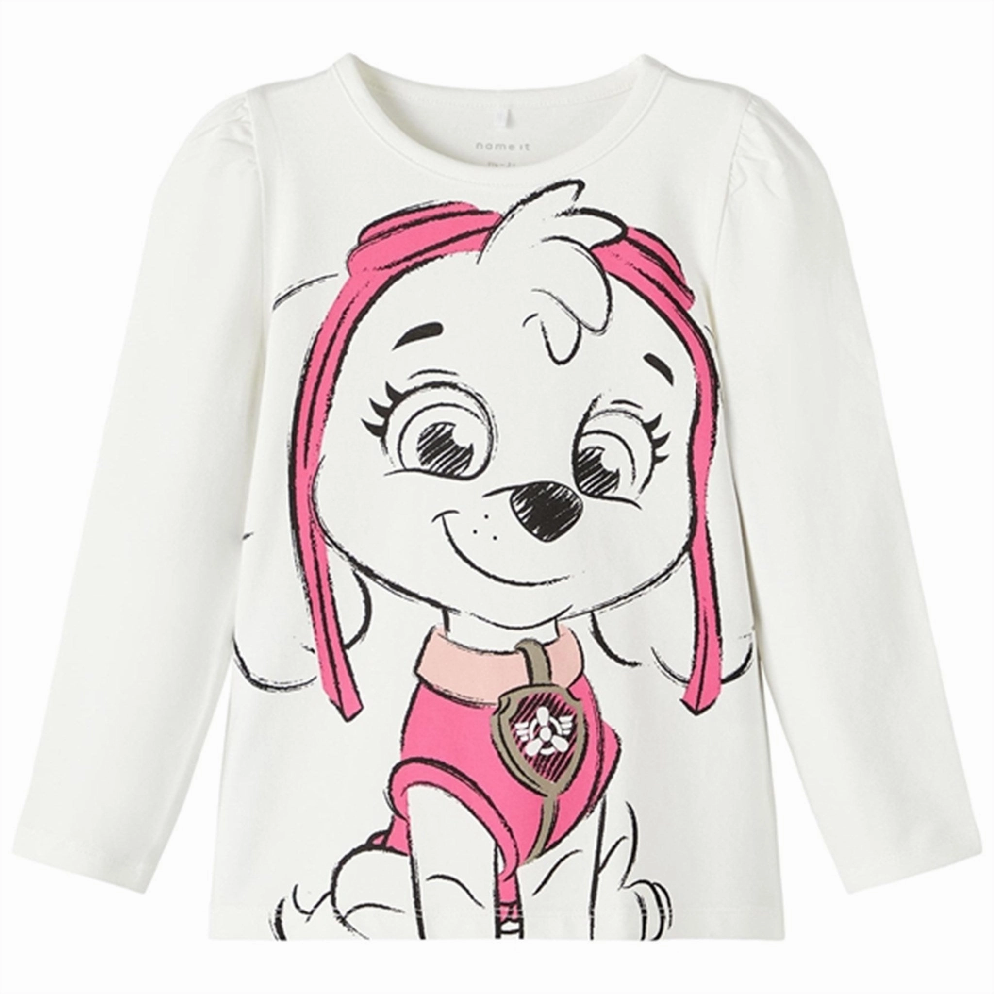 Name it White Alyssum Jamina Paw Patrol Blouse Floral Motif Lightweight Feel