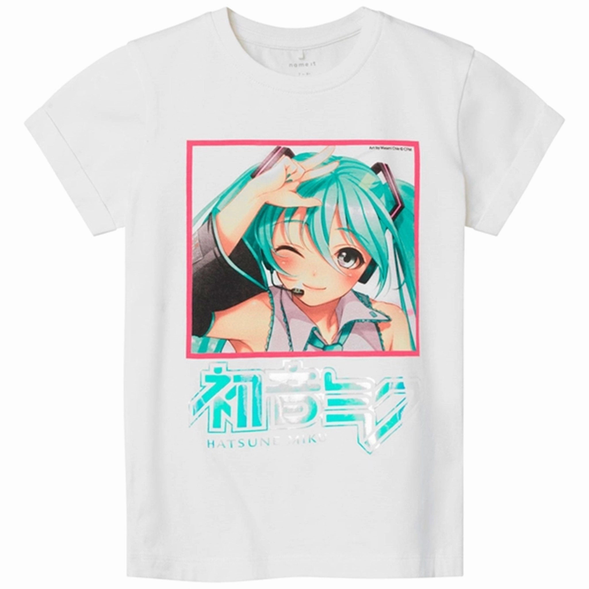 stain resistant coating Relaxed Smart Name it White Alyssum Jolina Hatsunemiku T-Shirt