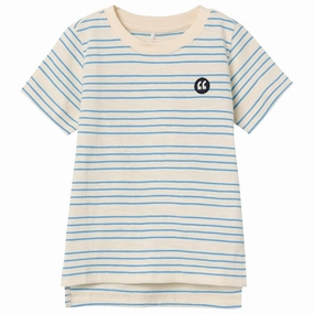 Name it Whitecap Gray All Aboard Stripes Voby T-Shirt Fashion Comfort Cozy Touch