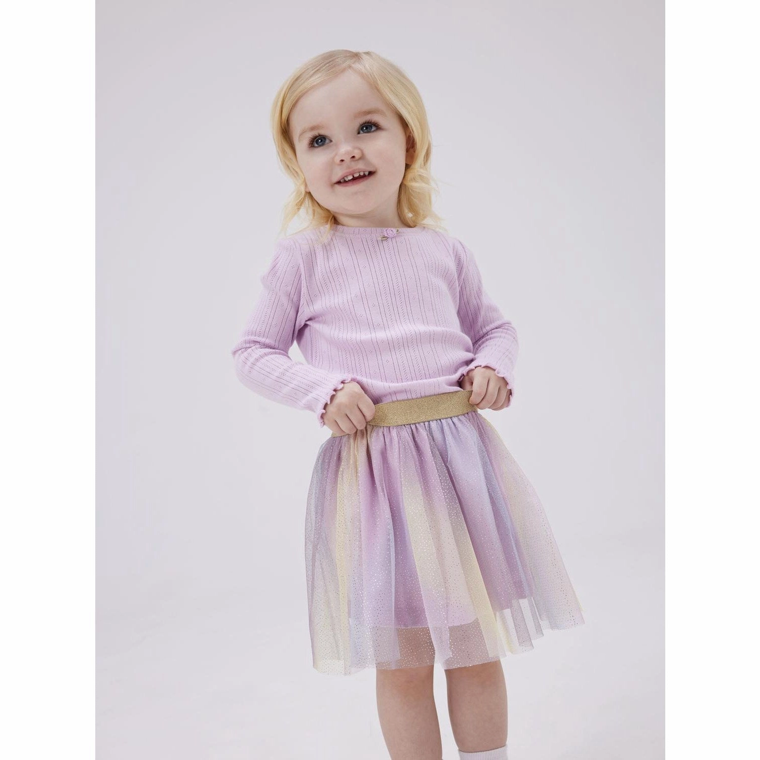 Mountain Escape Waffle Weave Name It Winsome Orchid Silke Slim Blouse