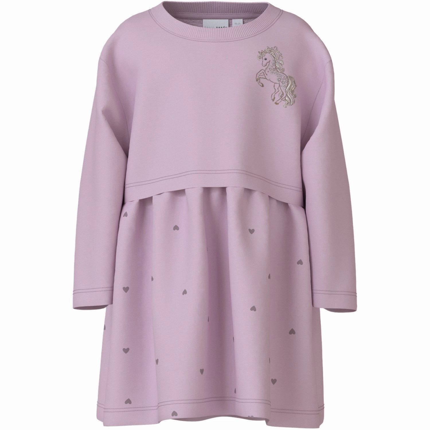 Name It Winsome Orchid Unicorn Valona Regular Sweat Dress Perfect Layer Airy Base