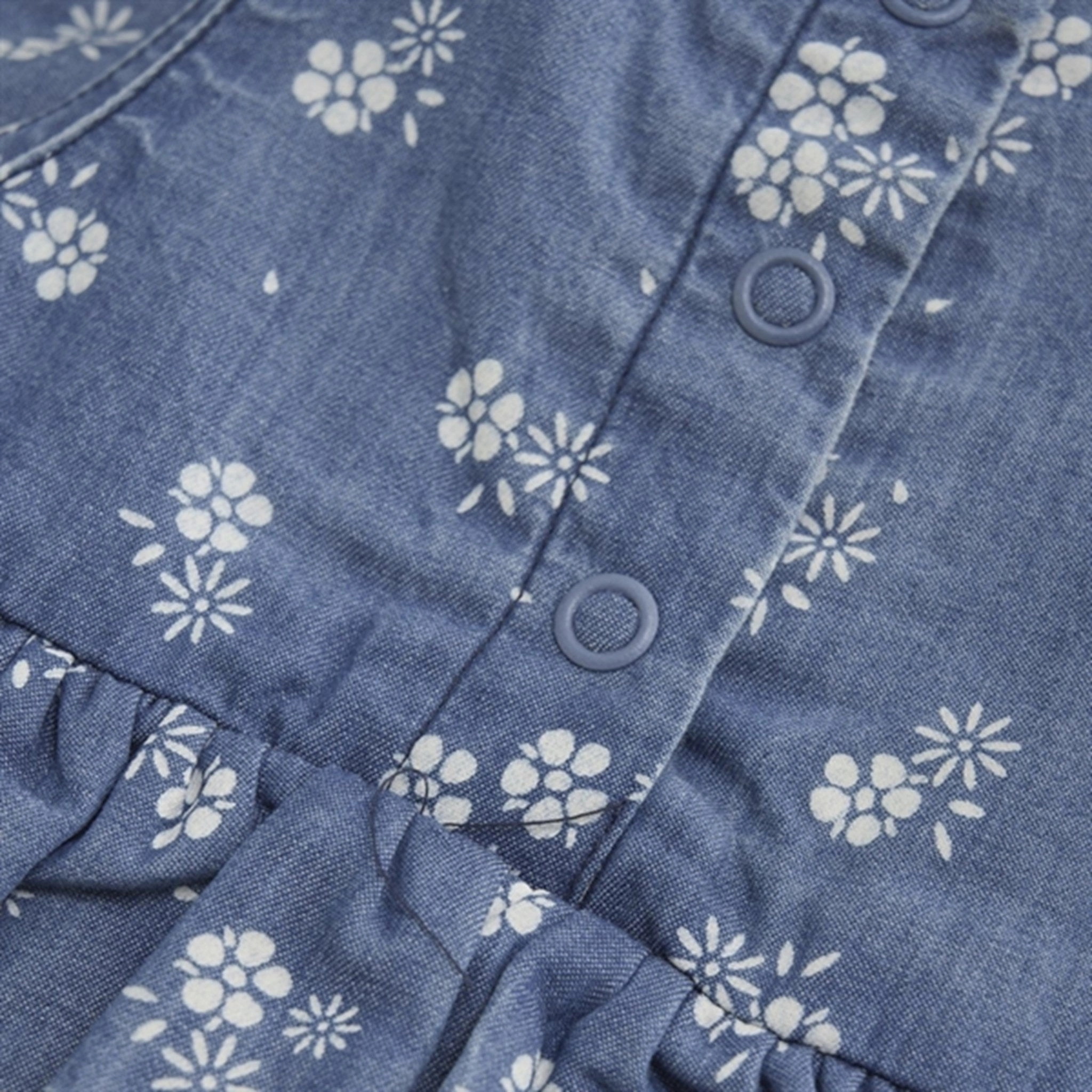 Minymo Gray Mist Buksedragt AOP Chambray Picnic Unisex