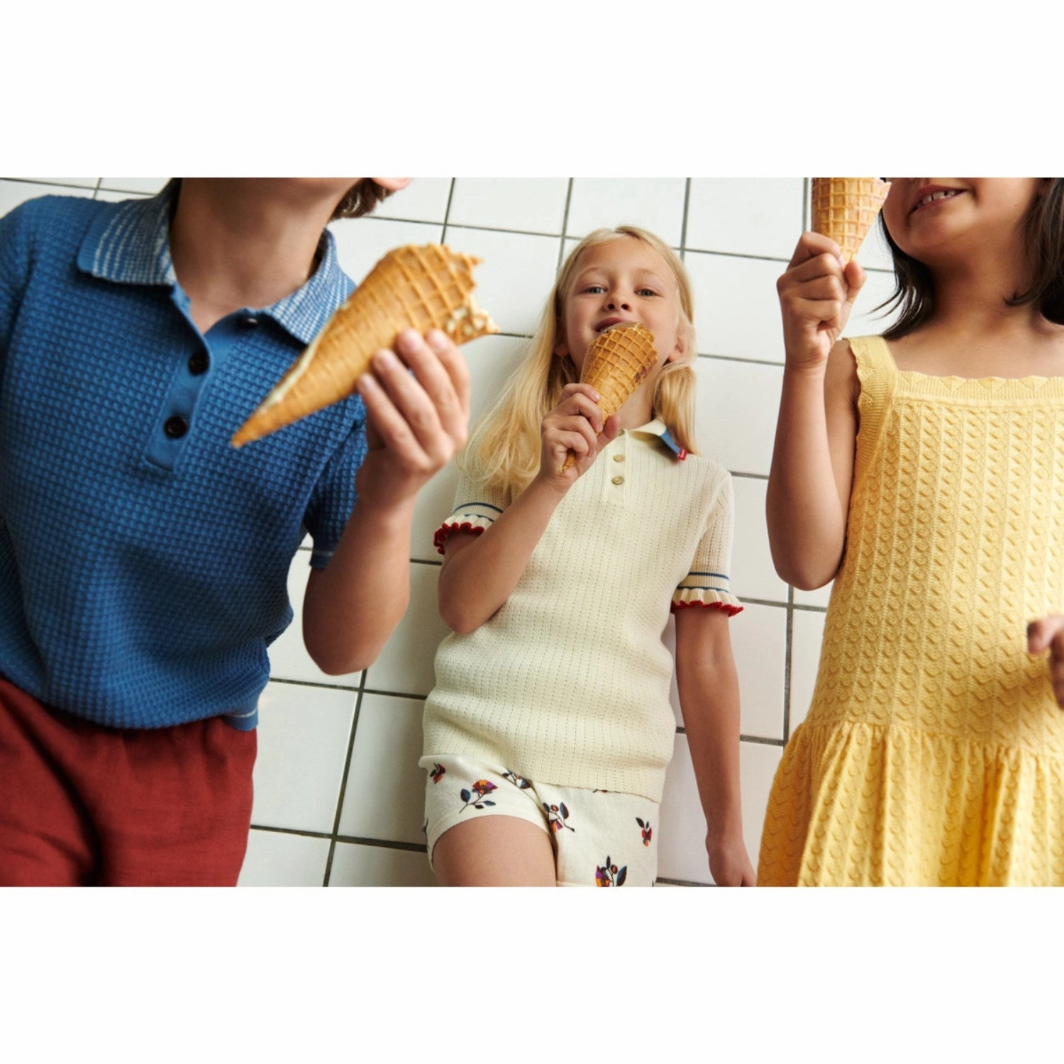 FUB ecru Frill Polo Optimal Airflow Texture