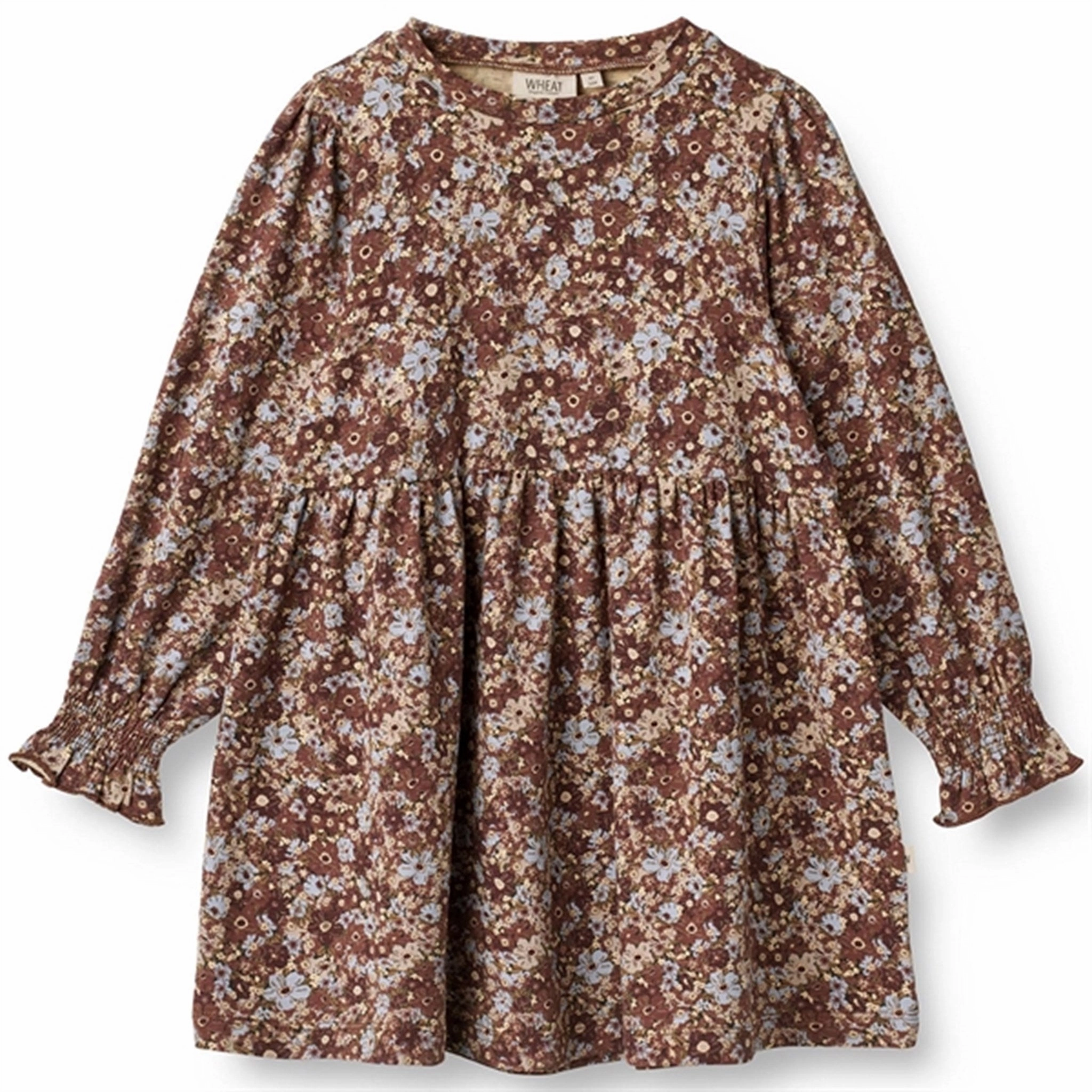 Wheat Flowers In Plenty Eliane Jersey Dress Graceful Ease