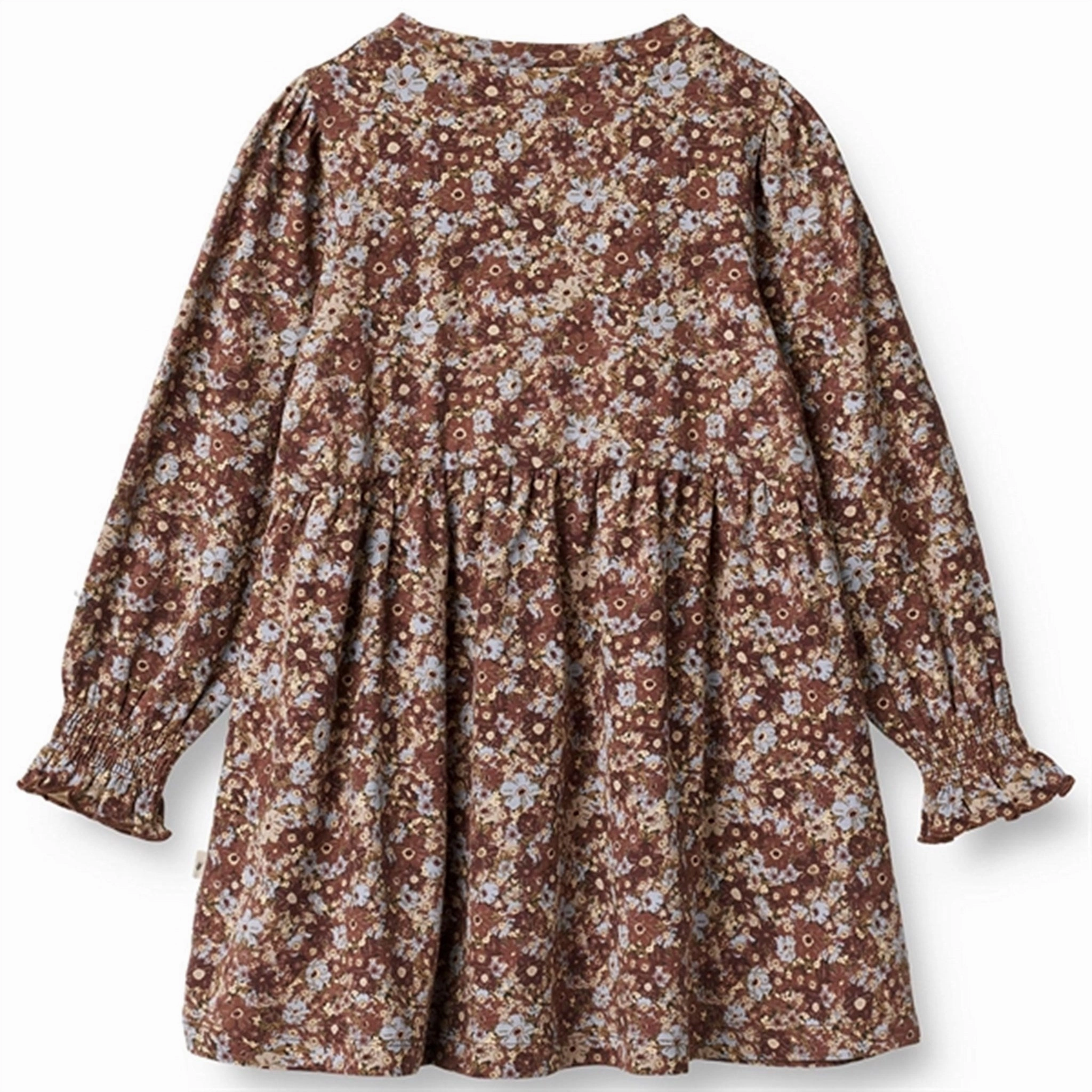 Pleated-Skirt Lounge Vibe Wheat Flowers In Plenty Eliane Jersey Dress