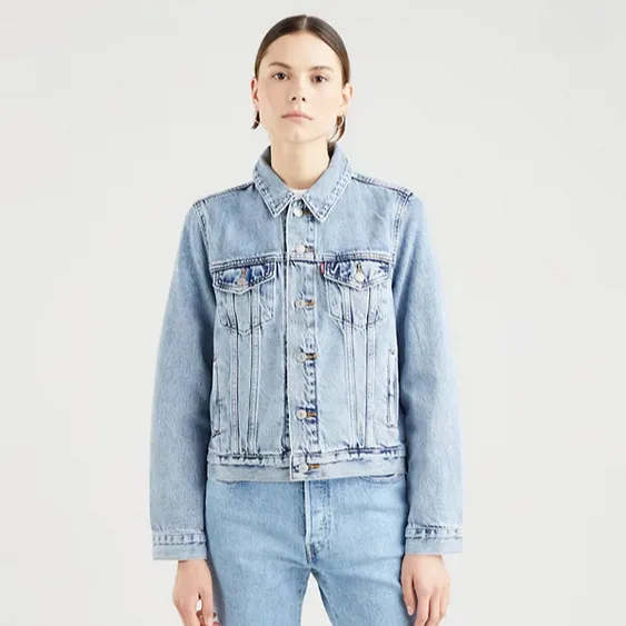 Levi's giacca in jeans da donna Jacket Trucker 299450100 denim all mine medium indigo Seamless Seams Durable Zippers