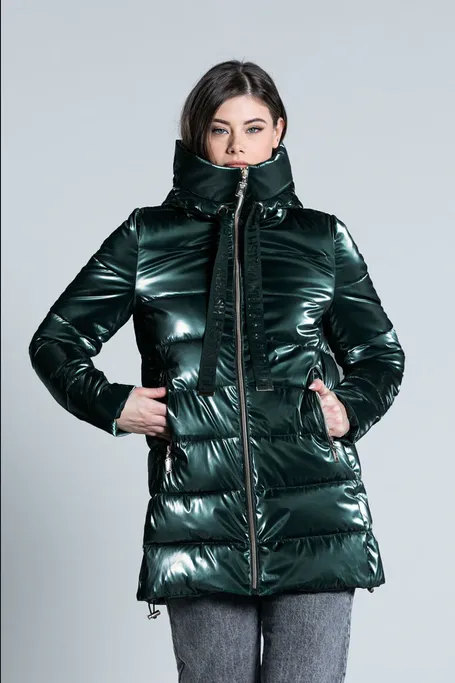 Relish Piumino da donna lungo manica lunga con cappuccio pi?? coulisse pi?? zip Fabic RDA2205009001 1868 sycamore suitable for spring activities Layered Protection