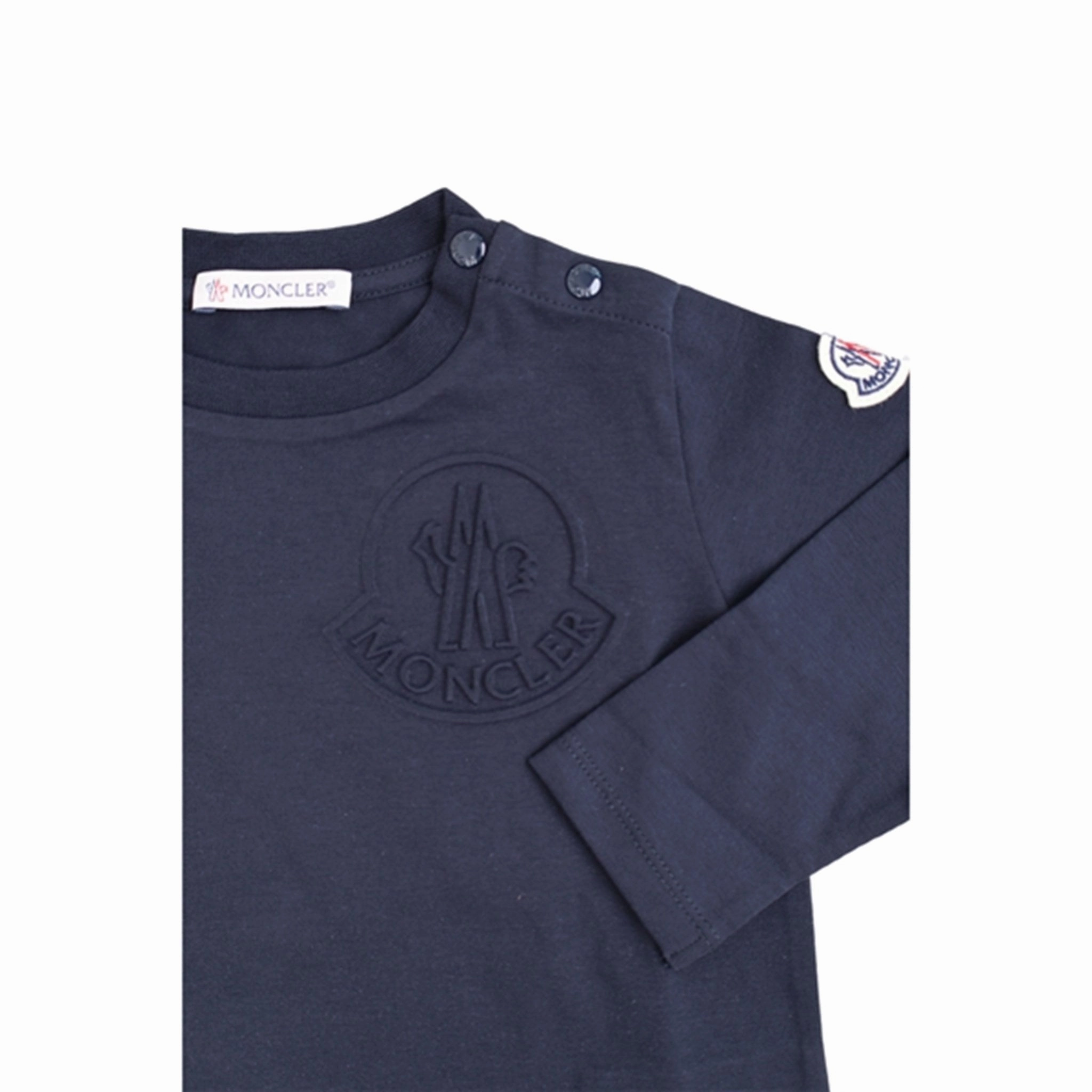 Moncler Blouse Navy Microfiber Material