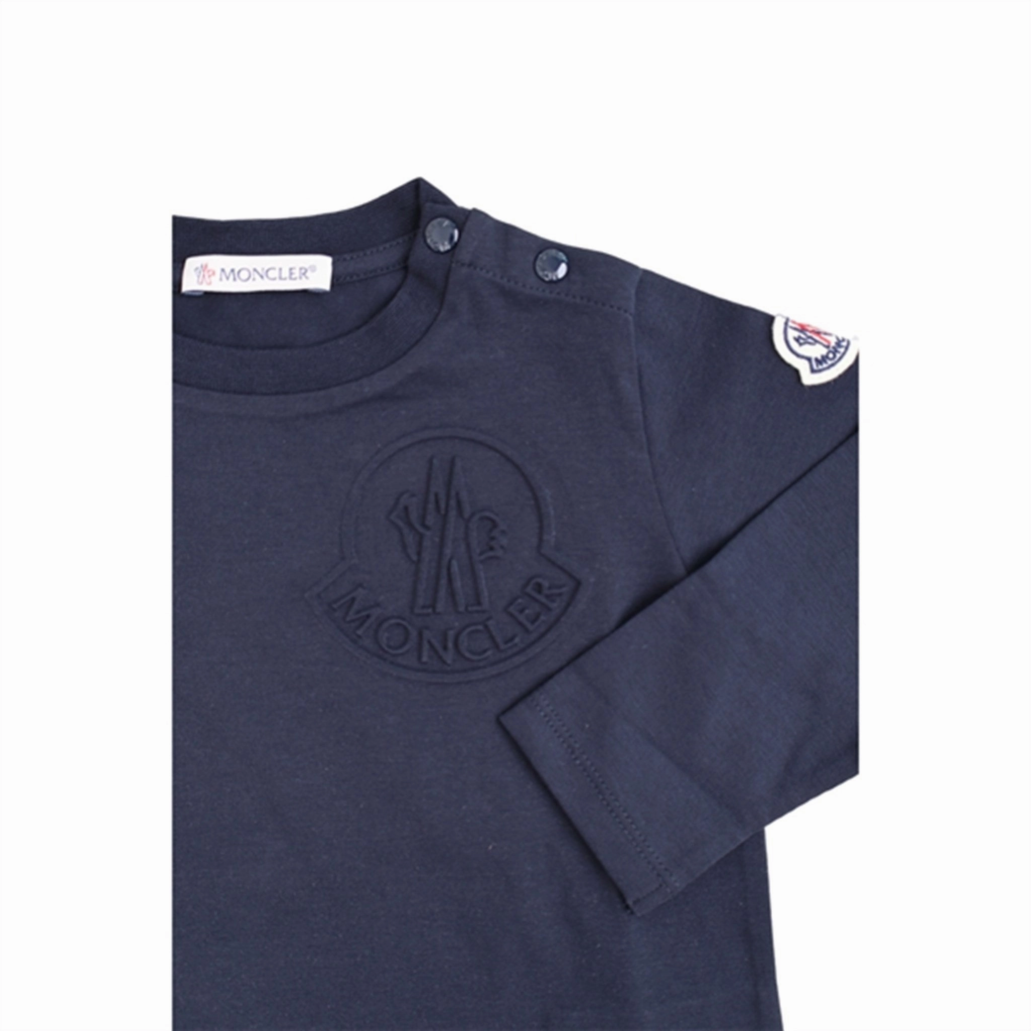 Moncler Blouse Navy Hidden Placket