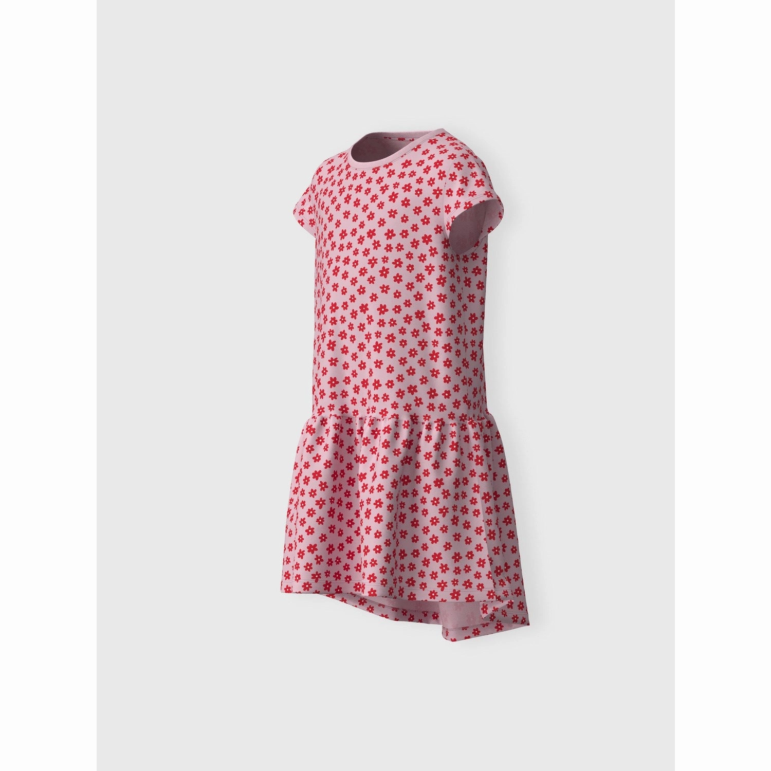 Name It Parfait Pink Red flowers Vigga Capsl Dress All-season garment