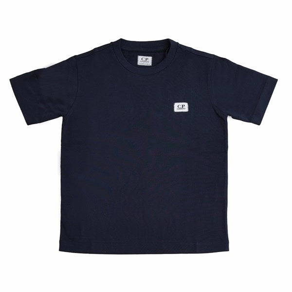 C.P. Company Total Eclipse Blue T-shirt Garment Dyed Technique Spring Freshness