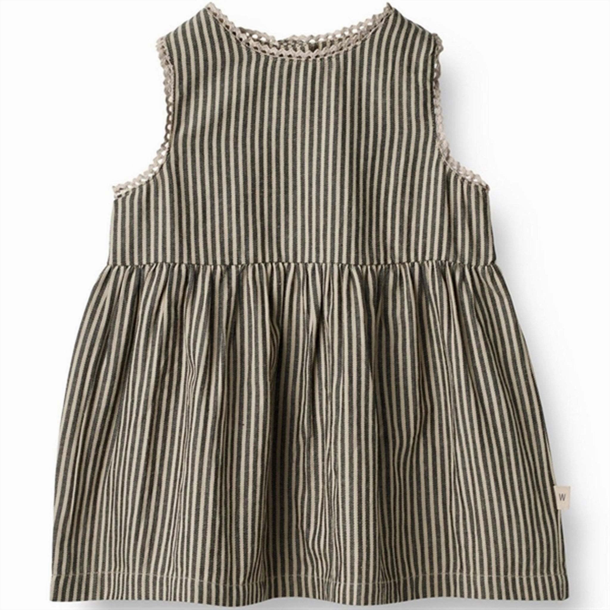 Weekend Feel Flexible Cut Wheat Black Coal Stripe Dress Kirsten