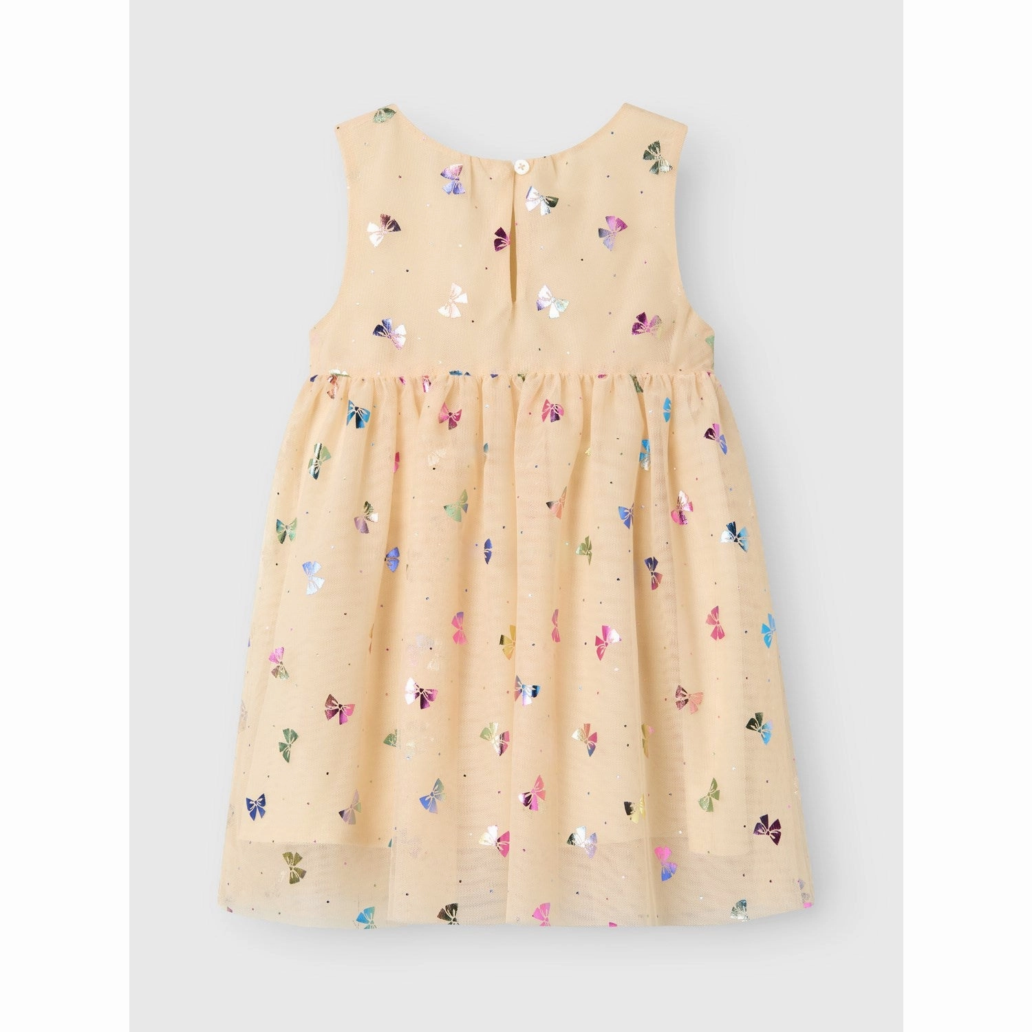 Name It Buttercream Bows Vabos Spencer Dress Refined Style Floral-Pattern