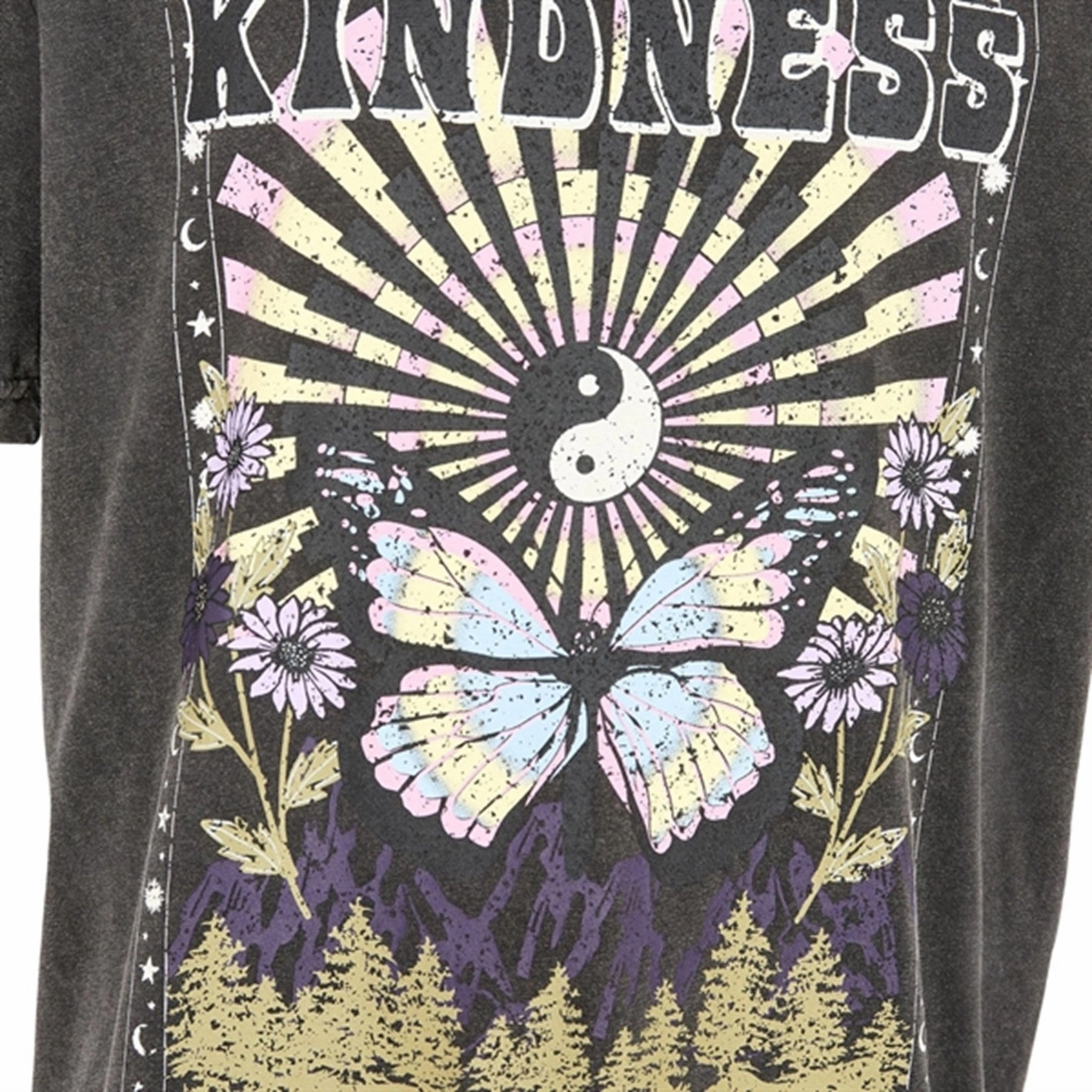 Breathable knit Classic Comfort Style Sofie Schnoor Washed Black T-shirt