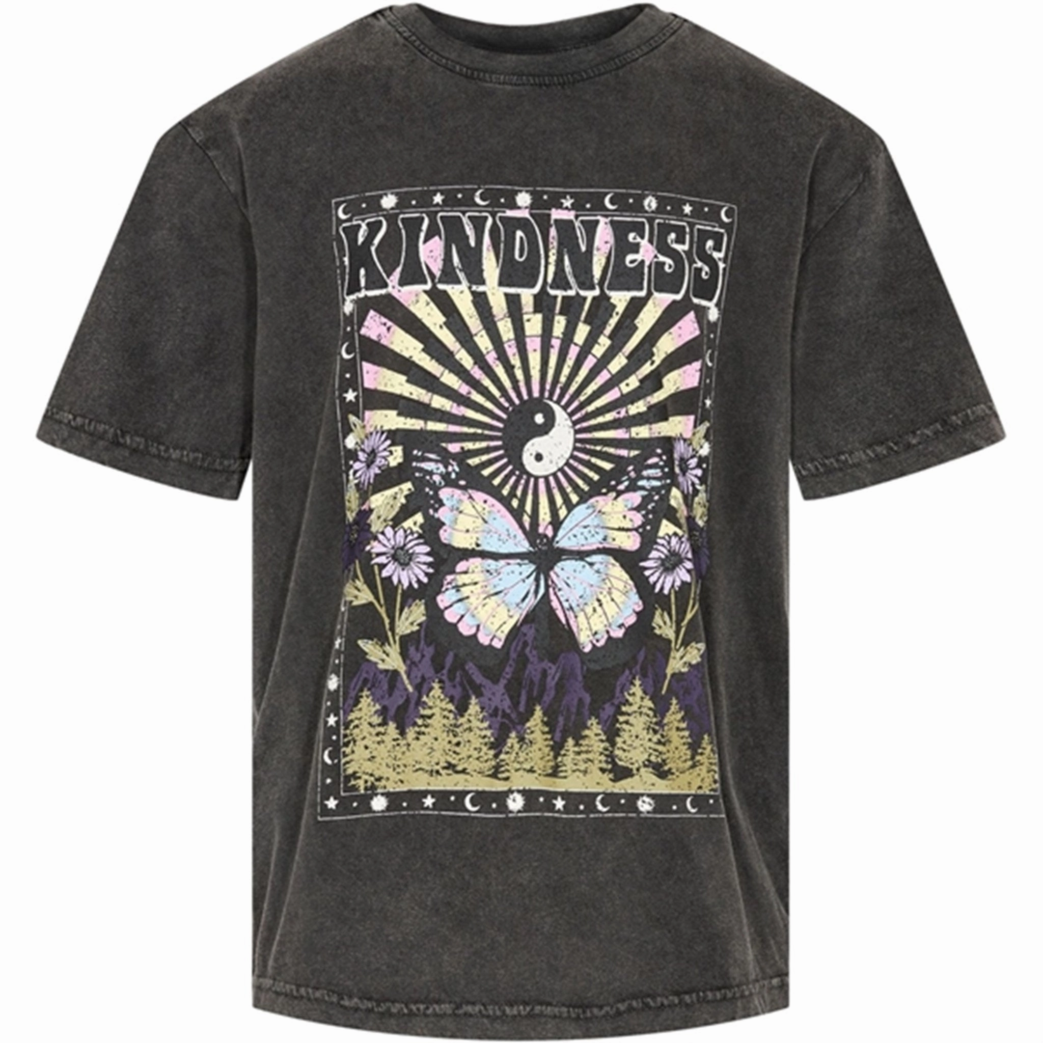 Sofie Schnoor Washed Black T-shirt Perfect Comfort Oversized Silhouette