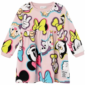 Name it Violet Ice Jenna Minnie Sweat Dress Sleek Feel