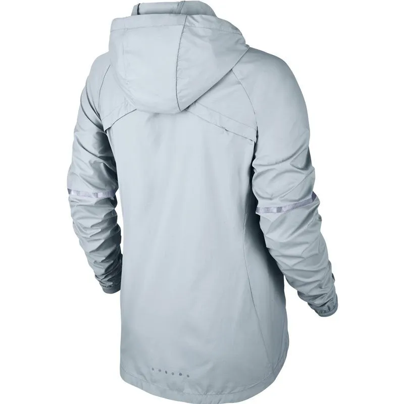 Nike Giacca sportiva da donna Shield Jacket 855643-043 silver Conditioner Secure Zip Pockets