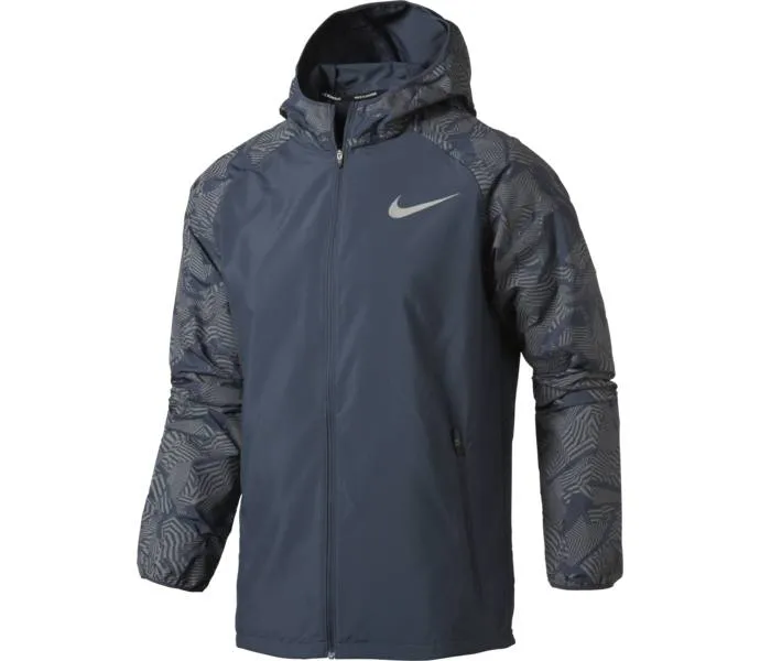 Elastic Cuff Mechanism Rain Friendly Nike giubbotto antivento da uomo NK ESSNTL FLSH Jkt HD 858151 471 grigio