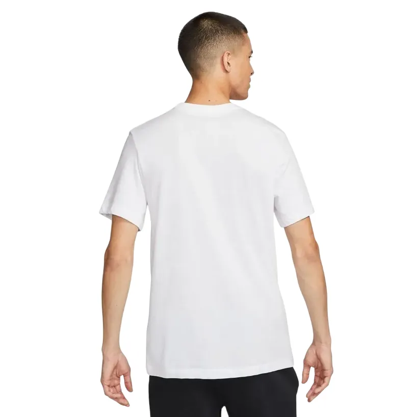 Comfort Fit Casual Vibes Nike maglietta mani corta da uomo Team Club CW6952-100 bianco