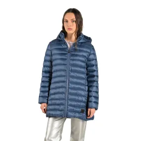 Canadian giubbotto lungo da donna con cappuccio Teslin recycled CN.G224204WRE/DKDEN blu denim Waterproof Protection