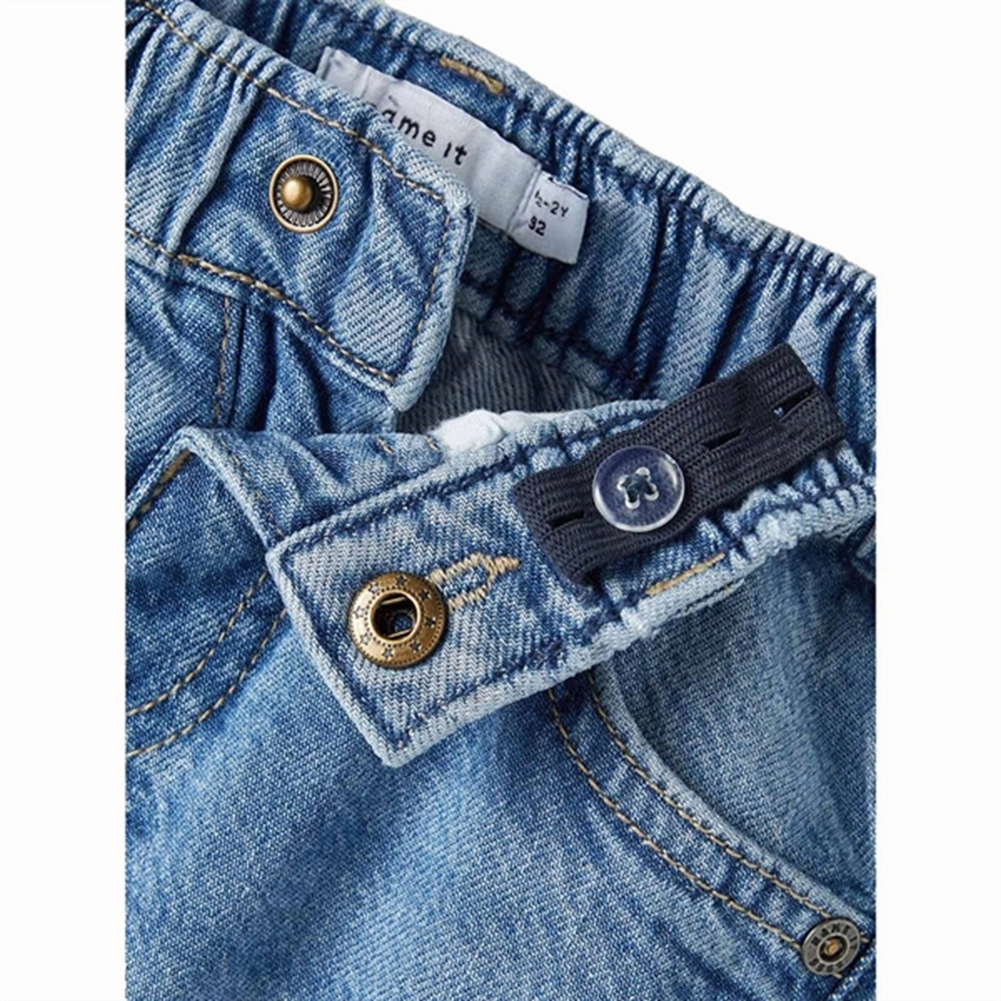 Name it Medium Blue Denim Sydney Tapered Jeans Noos Streetwear Fan Evening Stroll Elegant