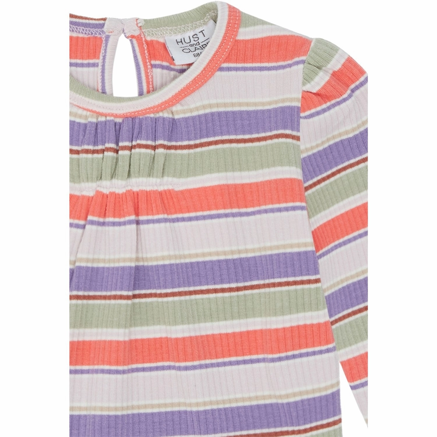 Hust & Claire Lavender Alma Blouse Smooth Zipper Design Stylish Detail