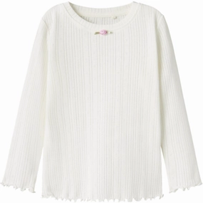 Name It Cloud Dancer Silke Slim Bluse High-Quality Material Office Outfit