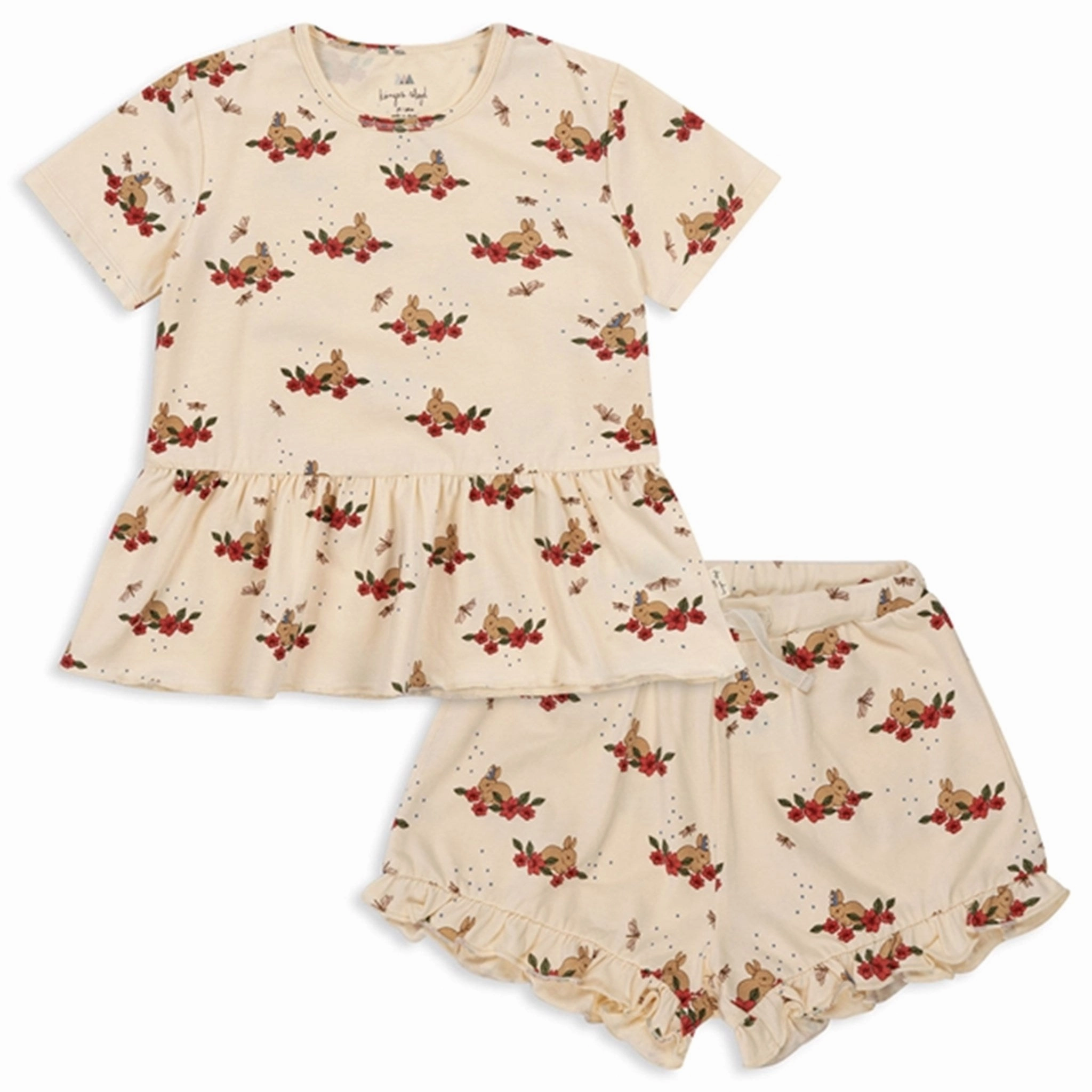 Konges Sl?jd Bunny Tokki Basic Frill Set Airy Design Snag Free Fabric