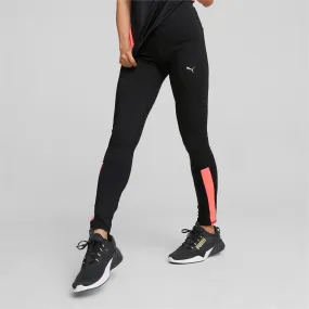 Puma pantalone da corsa Run Favorite Reg Rise Full Tight W Black-Sunset Glow FrictionReduced Lining