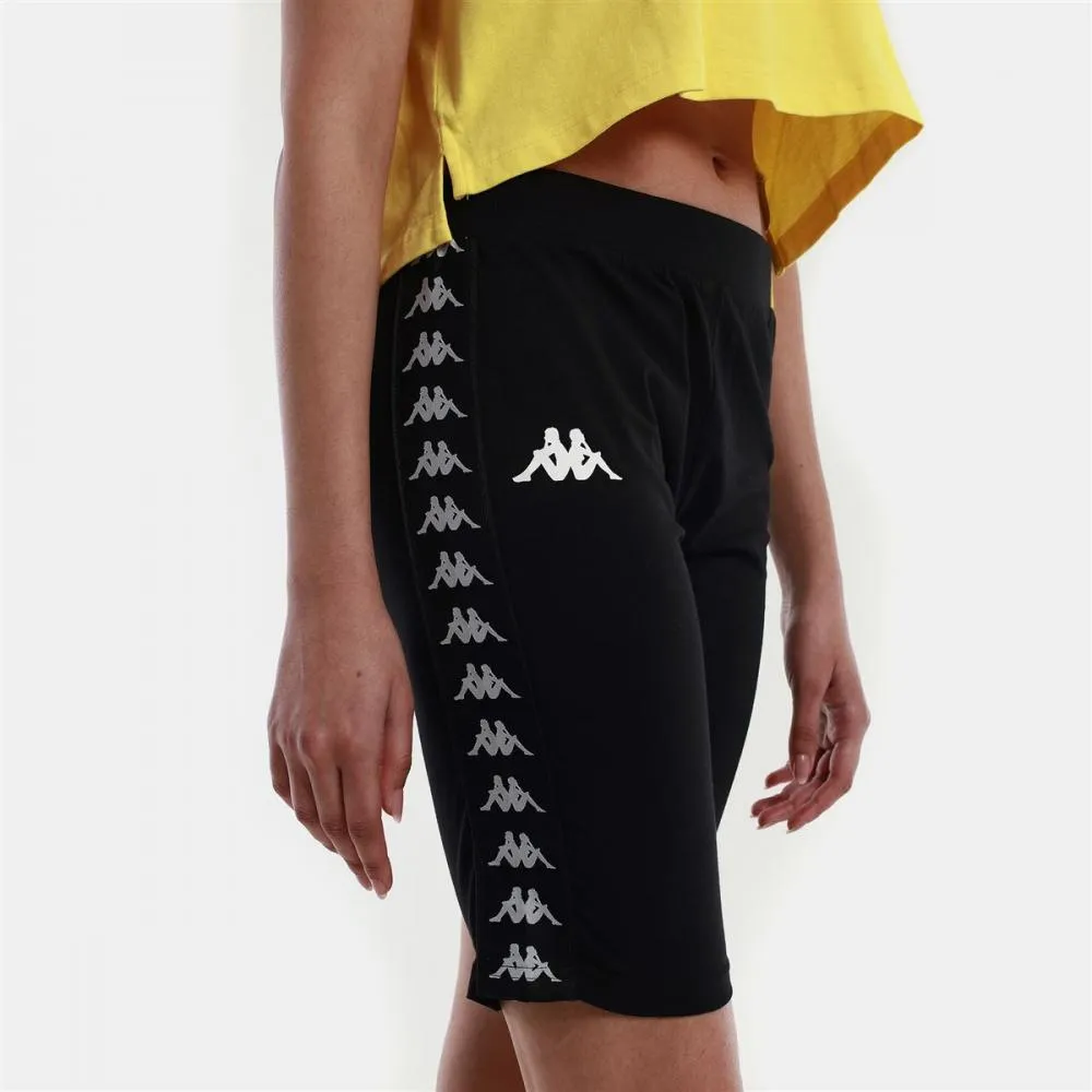 Kappa pantaloncino sportivo elasticizzato da donna DICLES 34119UW BZB nero High Durability Stitching